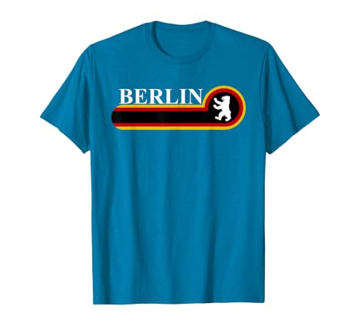 Capital of Germany Berlin Berlin Bear T-Shirt, Men, Sapphire Blue, Medium