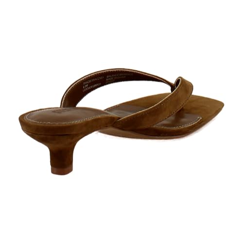 Steve Madden Women's Tracie Heeled Sandal, Chesnut Suede, 11