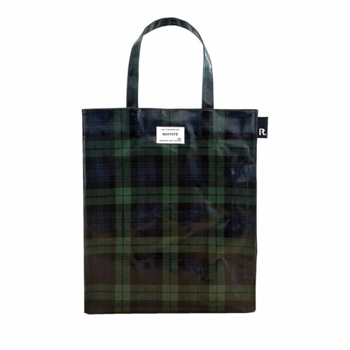 [ROOTOTE] [ルートート] トートバッグ レディース A4 タテ型 表ラミネート加工 サブバッグ EU.アーキャトル.ラミネート-S 3600 (360501 チェック･グリーン)