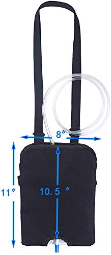 Catheter Leg Bag Holder Urinary Drainage Catheter Night Urine Bag Cover (1000 ML) with Adjustable Shoulder Strap for Home,Travel,Wheelchair,Bed