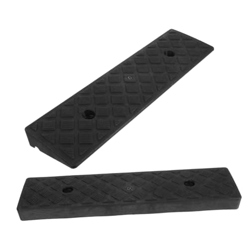 Cabilock Threshold Riser Ramp 2pcs Portable Ramps for Wheelchairs Scooters Motorcycles Cars