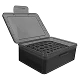 Alipis Batterieaufbewahrungsbox für Aa und Aaa Transparenter Batterie Organizer Robuster Batteriebehälterhalter zur Ordentlichen Lagerung und Transport