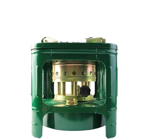 Estufa de queroseno de 8 núcleos for senderismo, barbacoa, pesca en hielo, estufa de alcohol y queroseno for acampar al aire libre(Green B)