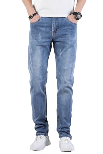 Men's Jeans with A Slightly Elastic Straight Leg are Suitable for Daily Commuting Casual Wear4