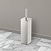Gatco 1489 Elegant Square Toilet Brush Holder, Satin Nickel