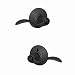 Schlage F40ACC622 Accent Privacy Lever, Matte Black