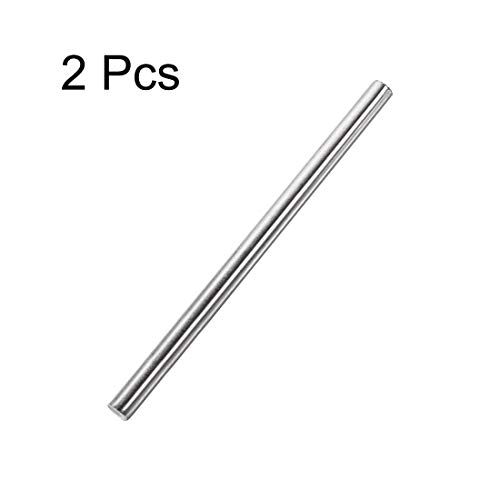 Image of uxcell 8mm x 200mm 304 Stainless Steel Solid Round Rod for DIY Craft - 2pcs