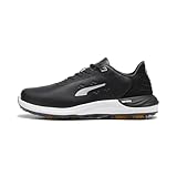 Semelle extérieure Flexspike PUMA GOLF Baskets Phantomcat Nitro pour homme, Puma Noir-Puma Argenté/Jaune Sizzle, 38.5 EU