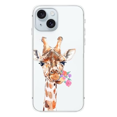 FancyCase iPhone 15 Flower Giraffe Cover