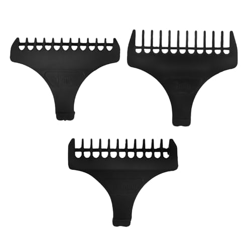 Didiseaon Clipper Oil Comb Set Tail Comb Hair Clipper Oil Hair Clipper Comb Cutting Trimmers Guide Combs 3mm/1mm/1.5mm Barber Accessories