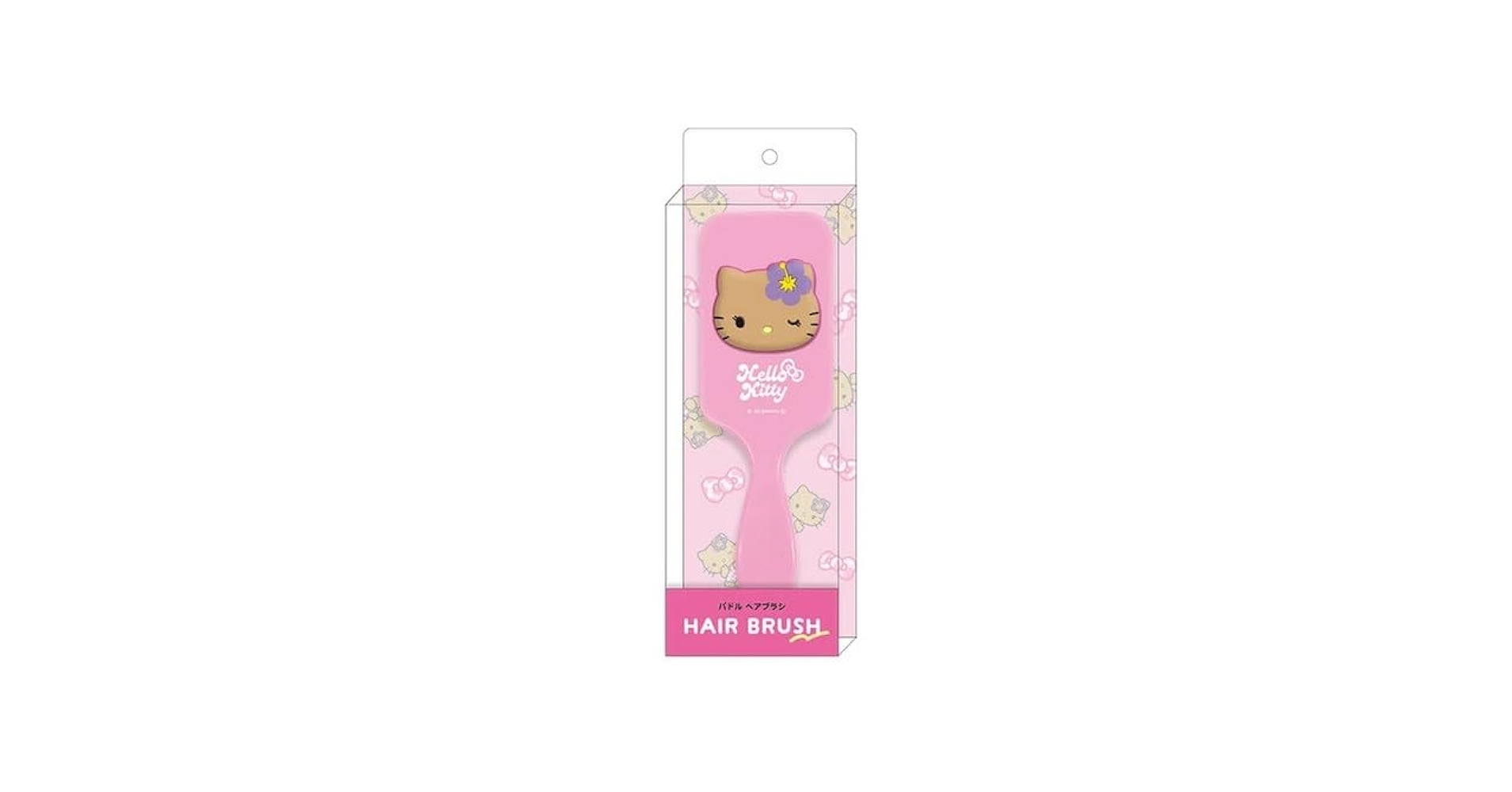 Amazon.co.jp: ハローキティ パドルブラシ 日焼けキティ ピンク