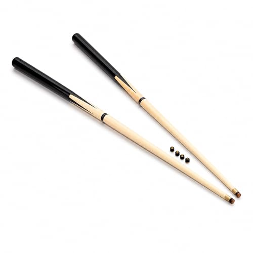 Oypla 2x Small 36 Pool/Snooker Cues with Spare Tips