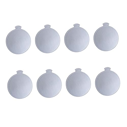 OUNONA 100pcs Silver Round Mousse Tray Disposable Cake Base Cardboard for Cupcakes Food Grade Serving Mats for Weddings Parties and Bakeries