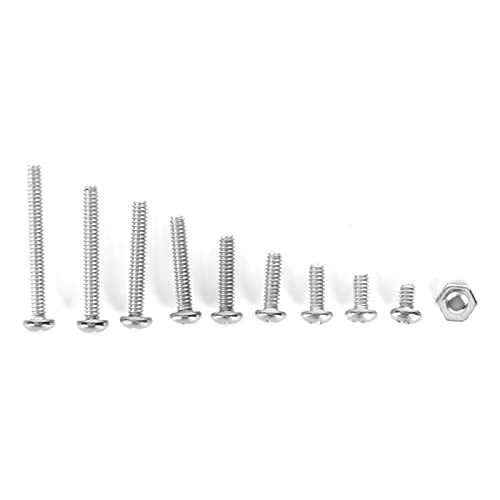 Kit de tornillos autoperforantes 220 piezas acero inox miniatura 3