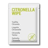 GPQ - Salviettine alla Citronella Repellenti Insetti | 500 pz | Salviettina 160x160 mm in viscosa 100% biodegradabile | Senza Parabeni | Terrazze, Campeggio, Attività all’Aperto | Fabbricato nell’UE