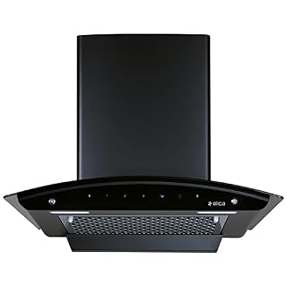 Elica 60cm 1350 m3/hr Filterless Autoclean Kitchen Chimney with 10 Years Motor & 5 Years Comprehensive Warranty | FL 600 SLIM HAC MS NERO | Black | Touch Control with Motion Sensor Control