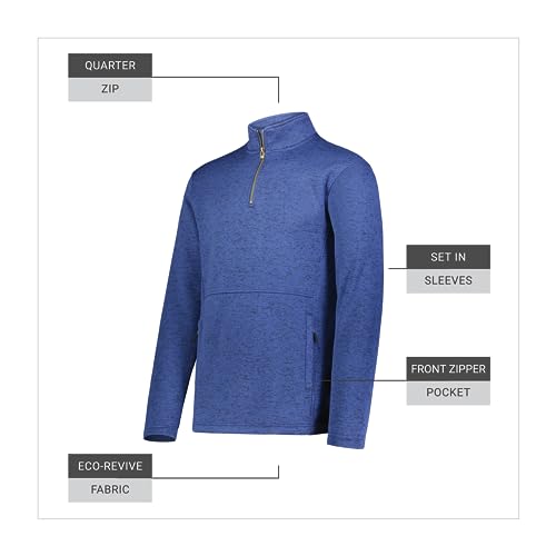 Holloway Men's Alpine Sweater Fleece 1/4 Zip Pullover4
