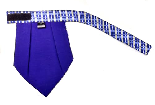 Image of formal cravat set for men with pocket square Men's Cravat Necktie, Self Design Microfiber Dark Multi color Free Size