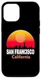 custodia per iphone 14 san francisco california vintage sunset city state usa