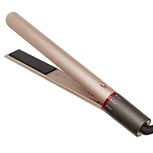 Aiko Pro 2 In 1 Professional Ceramic Hair Straightener And Curler For Salon Hair Stylings, Flat Iron And Curling Iron All In One, Fits All Hair Types With Rotating Adjustable Temperature (Gold) #TOP1