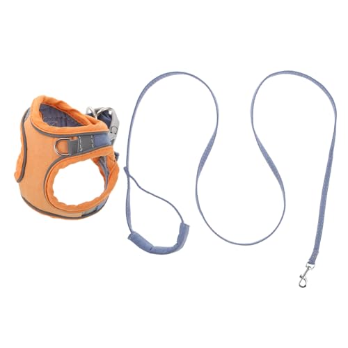 Yardwe Breathable Pet Harness Cat Harness Reflective Leash Pull Dog Vest Puppy Cat Strap Stainless Steel Hook