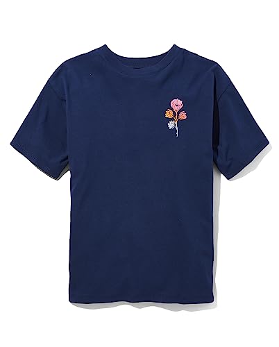 Image of Sugar & Jade Girls' Teen Short Sleeve Oversized Graphic T-Shirt