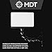 MDT Hunting Firearm Data Card Holder with Wet Erase Marker and Card, Custom fit 180 Arc, Black (105493-BLK)