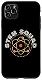 custodia per iphone 11 pro max stem squad science tech engineering e matematica atom molecola
