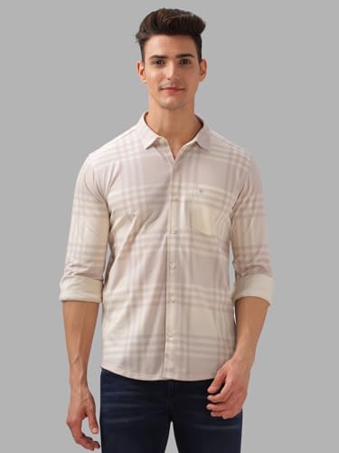 Image of BULLMER Trendy Regular Fit Striped Causal Full Sleeve Shirt for Men.