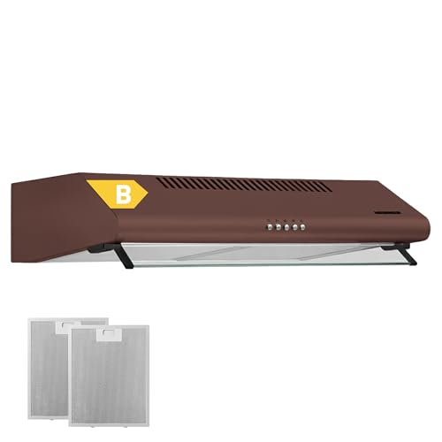 HEINNER CH-400-BRW 60 cm Edelstahl Unterbau-Dunstabzugshaube – 326,4 m³/h Absaugleistung, 2×60 W Motor, LED-Beleuchtung, doppelte Aluminiumfilter, 3 Geschwindigkeitsstufen, 5 Jahre Garantie