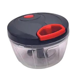 DHRUV 2 in 1 Plastic Manual Vegetable Chopper for Kitchen, Vegetable Cutter for Kitchen, Onion Chopper, Onion Cutter 500 ML (Multi Colour)