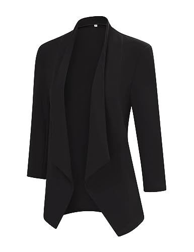 KOJOOIN Womens Blazer Long Sleeve Open Front Business Casual Cardigan Jacket4