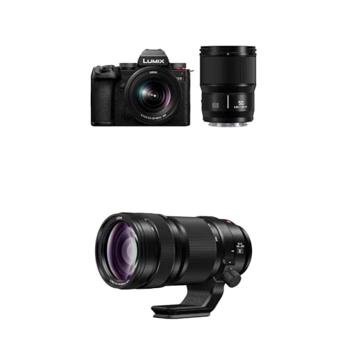 Image of Panasonic LUMIX S5II Mirrorless Camera (DC-S5M2WK) with LUMIX S PRO 70-200mm F4 Telephoto Lens (S-R70200)