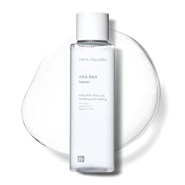 Face Republic AHA/BHA Toner 160ml 5.41 fl oz | Clarifying, Refining, Hydrating | Pore Care, Gentle Exfoliation | AHA BHA PHA LHA | for Oily, Sensitive Skin | Alcohol-Free | Vegan Korean Skincare