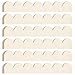 Threehoney 12 Pack Unfinished Scalloped Decorative Wood Trim Scalloped Edge Decorative Wood Molding Cute DIY Moulding Trim for Home Wall Cabinet Shelf and Window Door (15.75 x 2.52 Inch)
