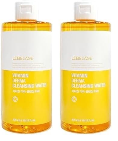 LEBELAGE Vitamin Kompleksi İçeren Makyaj Temizleme Suyu Lebelage Vitamin Derma Cleanser Water (2 paketi)