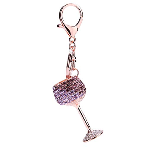 Preisvergleich Produktbild Motorrad schlüsselanhänger Schlüsselkette Handtaschenschlüsselring Handgemachter Schlüsselring Charme für Geldbeutel-Schlüsselring Purple