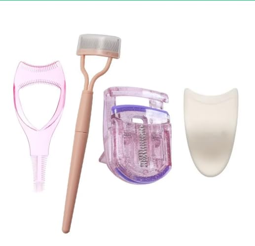 Big Bargain Store 4pcs Eyelash Curler Set Lash Eyelash Tool False Eyelash Applicator Tool Makeup Eyeliner Tool Eyelash Tweezers Eyelash Curler Makeup Lash Comb Upper Lower Lash Helper Tool