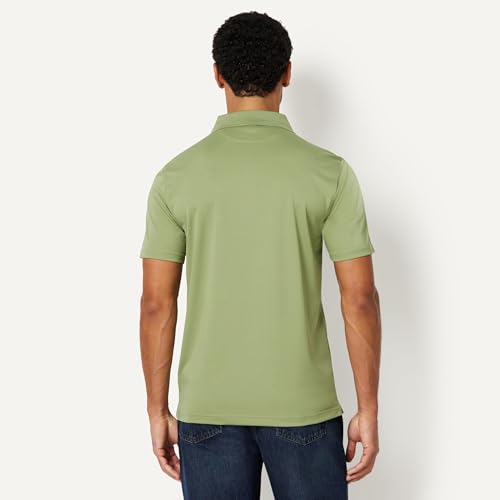 Image of Amazon Essentials Men's Moisture Wicking Golf Polo Shirt, Short Sleeve, Slim-Fit, Quick-Dry, Active Wear