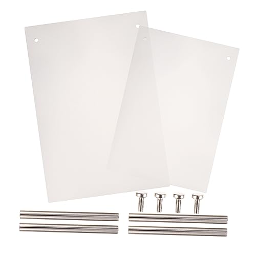 Healeved 2個アクリル製美甲展示板 小 大各 ネイルアート用サンプルホルダ