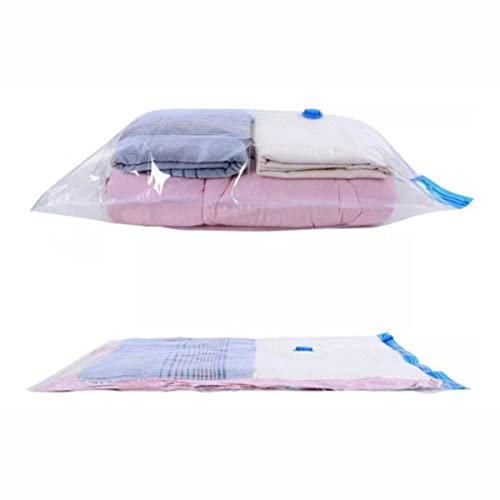 Kit 5 Saco Organizador a Vácuo Para Viagem Roupa Cobertor Closet Protetor Com Zíper Clink 50x60cm