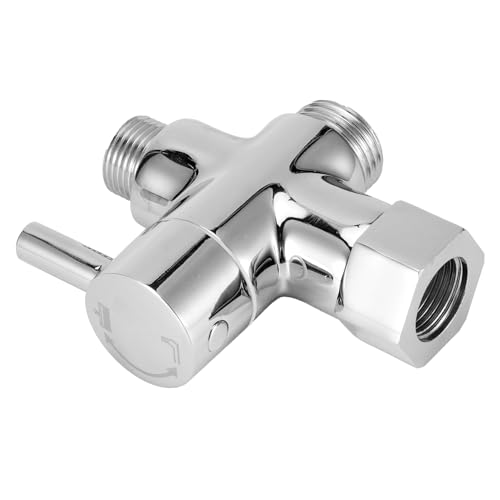 Système de Douche avec Valve de Dérivation à 3 Voies de Haute qualité, Matériau en Alliage de Cuivre et de Zinc de Remplacement pour Pomme de Douche (Distributeur d'eau 3/8 D) – vue 4