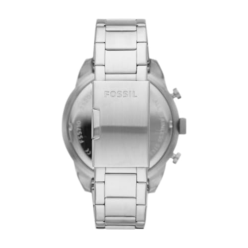 Fossil Men's Analogue Quartz Watch with Stainless Steel Strap FS5968SET, Silver, Classic, Silver, Classic