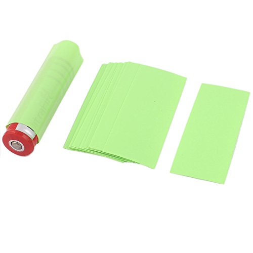 Uxcell a15060100ux0643 20pcs 29.5mm 18.5mm PVC Heat Shrink Tubing for Single 18650 Battery (Pack of 20)