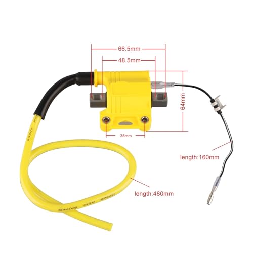 Bobine d'allumage et boîtier CDI D9RIV pour cyclomoteur et scooter 50cc - 4