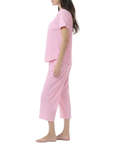 Image of Karen Neuburger Women's Short Sleeve Girlfriend Capri Pajama Set