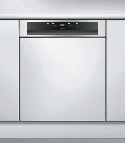 Whirlpool WBC 3C34 PF X Lavavajillas parcialmente integrable / 60cm / D / 14 Techo/PowerClean Pro - Boquillas de alta presión/NaturalDry - Sistema automático de apertura de puerta/programa