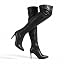 Thin Heels/Snake Patterns/Black