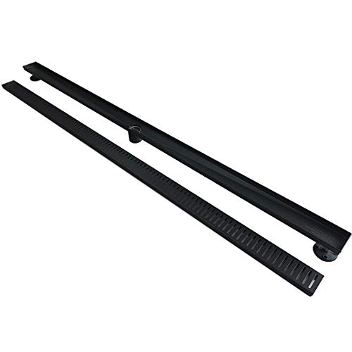 Flash Deals - 50% OFF Neodrain Professional 60-Inch Linear Shower Drain Manufacturer with Removable Capsule Pattern Grate, Brushed 304 Stainless Steel Rectangle Shower Floor Drain- Adjustable Leveling Feet,Hair Strainer