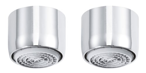 Perlator 11000198 Wassersparstrahler SLC, M22 x 1, 2 Stück, verchromt